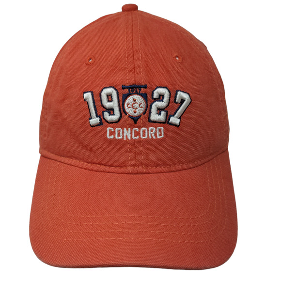 Ahead Men's Slideback Hat Orange Mid Fit Embroidered Concord 1927 Logo - Picture 1 of 12